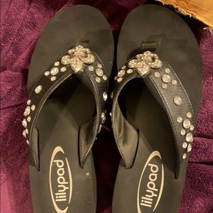 Embellished flip flops